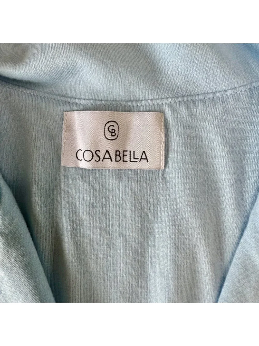 COSABELLA Bella Pajama Set Womens S 4-6 Blue Long Sleeve Top Boxer Shorts PJs - Picture 4 of 13